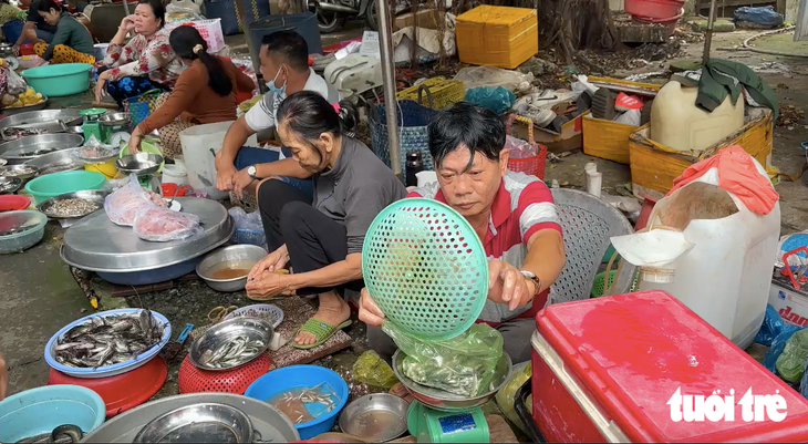 Cá linh non đầu mùa nước nổi 'lên phố' giá cao - Ảnh 4.