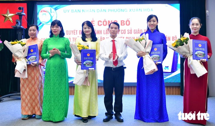 Sau sắp xếp phường Xuân Hoà còn 9 cơ sở giáo dục công lập - Ảnh 2.