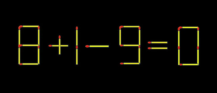Thử tài IQ: Di chuyển một que diêm để 8+19=8 thành phép tính đúng - Ảnh 1.