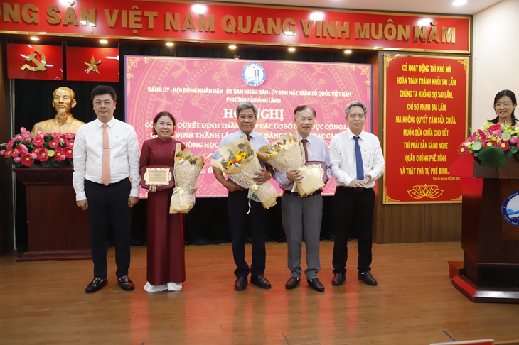 Phường Cầu Ông Lãnh sắp xếp trường học: từ 11 còn 7 trường - Ảnh 3.