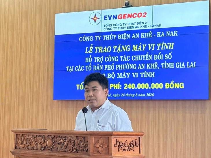 Công ty Thủy điện An Khê - Ka Nak hỗ trợ địa phương 30 bộ máy tính - Ảnh 3.
