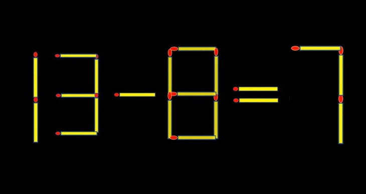 Thử tài IQ: Di chuyển một que diêm để 8+3=10 thành phép tính đúng - Ảnh 1.