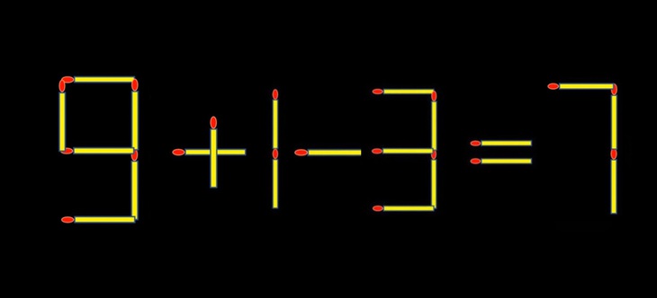 Thử tài IQ: Di chuyển một que diêm để 8+13=7 thành phép tính đúng - Ảnh 1.