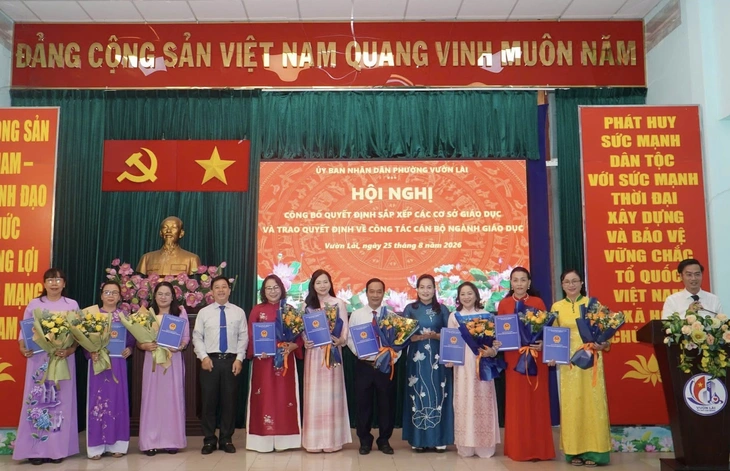 Phường Vườn Lài giảm một nửa trường, giữ nguyên một trường THCS - Ảnh 1.