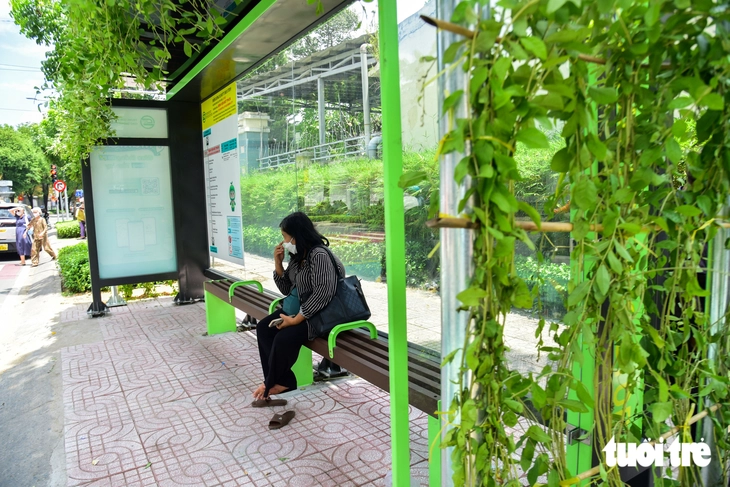 TP.HCM lắp mảng xanh giúp người dân mát mẻ khi đợi xe buýt, chỉnh trang trạm dừng tăng mỹ quan đô thị - Ảnh 2.