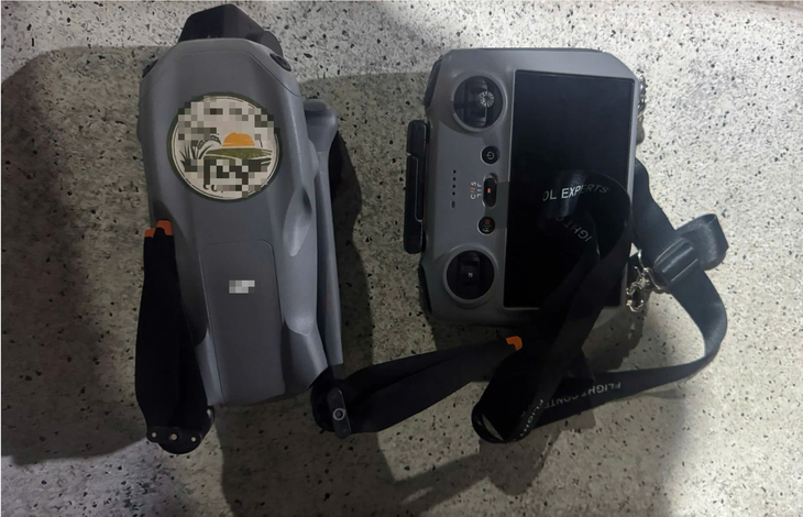 Công an Đồng Tháp xử lý flycam trái phép trong khu vực cấm bay - Ảnh 1.