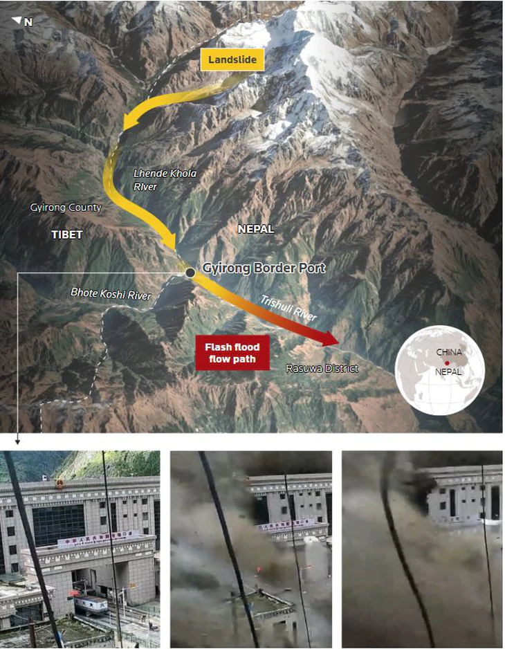 NÓNG: Nepal cảnh báo hồ nước mới hình thành có nguy cơ vỡ bờ - Ảnh 2.
