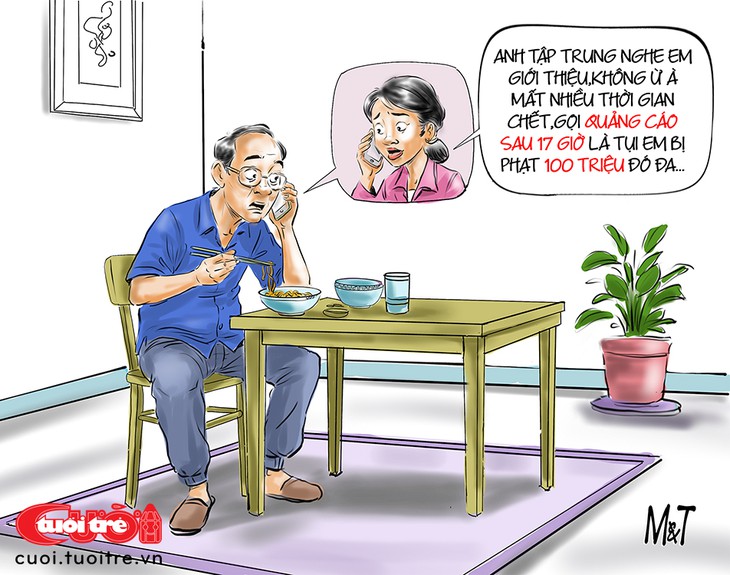 Gọi quảng cáo 'ngoài giờ hành chính' có thể bị phạt từ 30 đến 100 triệu đồng - Ảnh 1.
