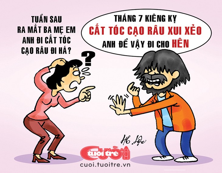 Ra mắt ba mẹ vợ tương lai vào đúng tháng cô hồn - Ảnh 1.