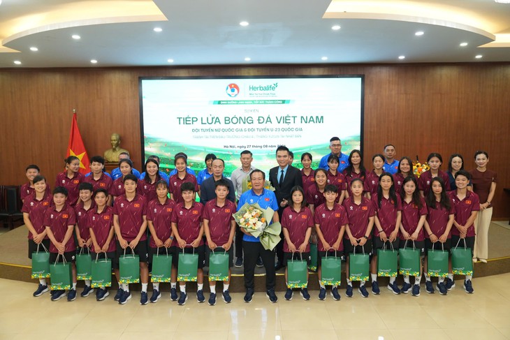 Herbalife ‘tiếp lửa’ U23 Việt Nam, đội tuyển nữ Việt Nam trước thềm ASIAD 2026 - Ảnh 2.