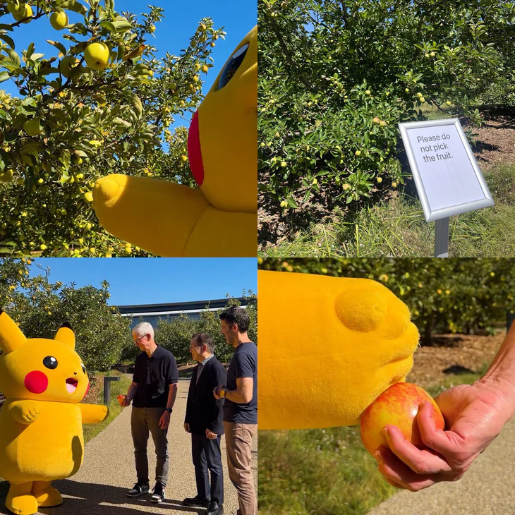Pikachu ghé thăm Apple Park, gặp Tim Cook và John Ternus - Ảnh 2.