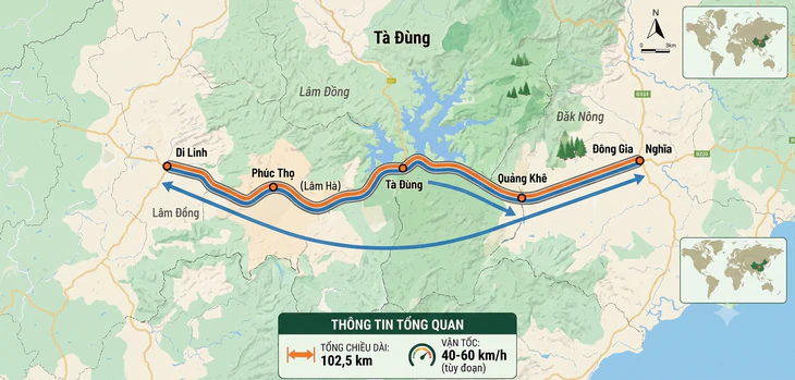 Rót 2800 tỉ đồng mở rộng đường nối Đà Lạt đến Gia Nghĩa - Ảnh 2.