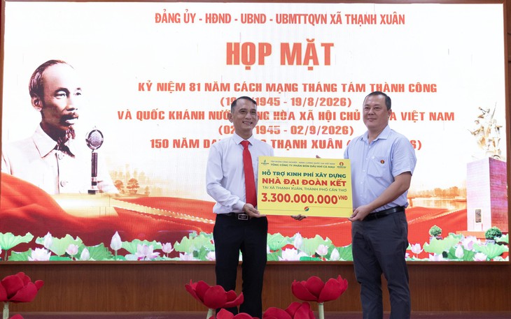 Phân bón Cà Mau trao tặng 55 mái ấm tại xã Thạnh Xuân, TP. Cần Thơ - Ảnh 2.