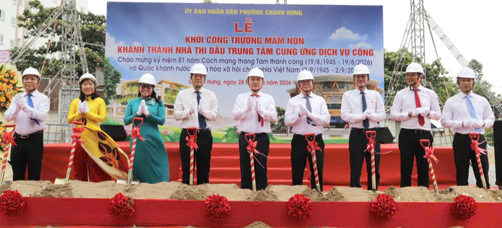 Phường Chánh Hưng khởi công xây trường mầm non hơn 158 tỉ đồng - Ảnh 2.