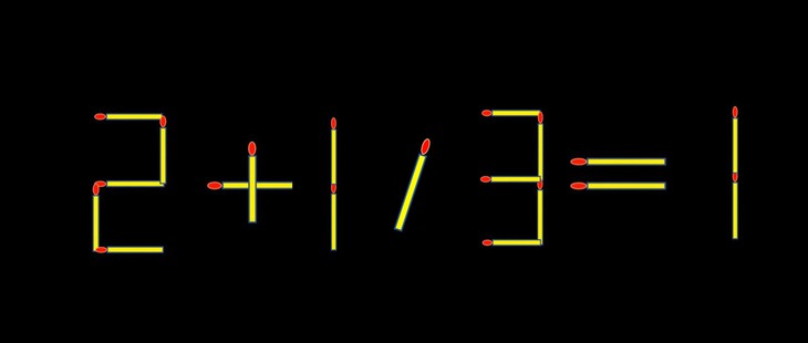 Thử tài IQ: Di chuyển một que diêm để 2+13=7 thành phép tính đúng - Ảnh 1.