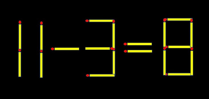 Thử tài IQ: Di chuyển một que diêm để 31-2=8 thành phép tính đúng - Ảnh 1.