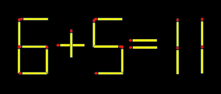 Thử tài IQ: Di chuyển một que diêm để 5+31=8 thành phép tính đúng - Ảnh 1.
