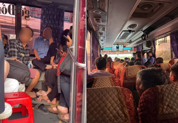 Xe khách 29 chỗ 'nhồi nhét' 51 người, chủ xe và tài xế bị phạt tiền, tước phù hiệu - Ảnh 1.