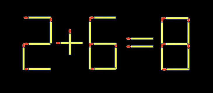 Thử tài IQ: Di chuyển một que diêm để 6+8=13 thành phép tính đúng - Ảnh 1.