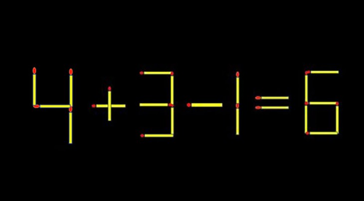 Thử tài IQ: Di chuyển một que diêm để 4+31=8 thành phép tính đúng - Ảnh 1.