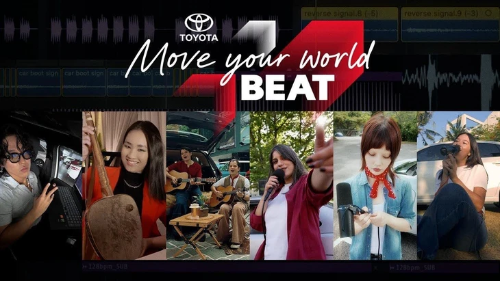 Tiếng bíp khi lùi, cài dây an toàn trên xe Toyota biến thành bài hát, nghệ sĩ Việt cũng góp mặt - Ảnh 1.