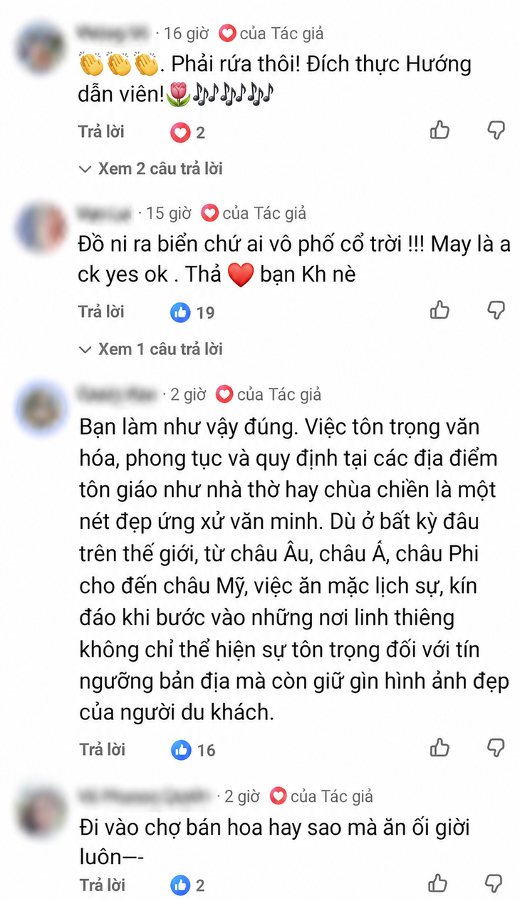 Hướng dẫn viên ở Hội An mời nữ du khách mặc 'phản cảm' ra ngoài - Ảnh 2.