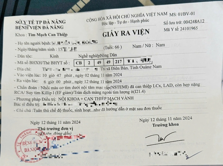 Sở Y tế Đà Nẵng nói gì về trường hợp chưa được nhận trợ cấp vì giấy ra viện ghi…quá cụ thể - Ảnh 2.