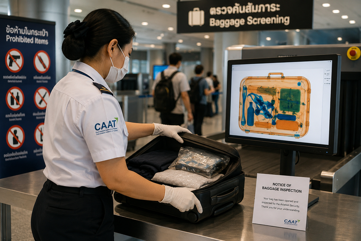 Sân bay Thái Lan được phép tự mở hành lý ký gửi mà không cần hành khách chứng kiến để kiểm tra - Ảnh 1.