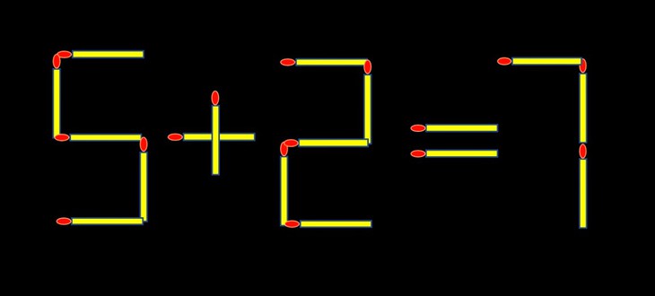 Thử tài IQ: Di chuyển một que diêm để 8+3=10 thành phép tính đúng - Ảnh 1.