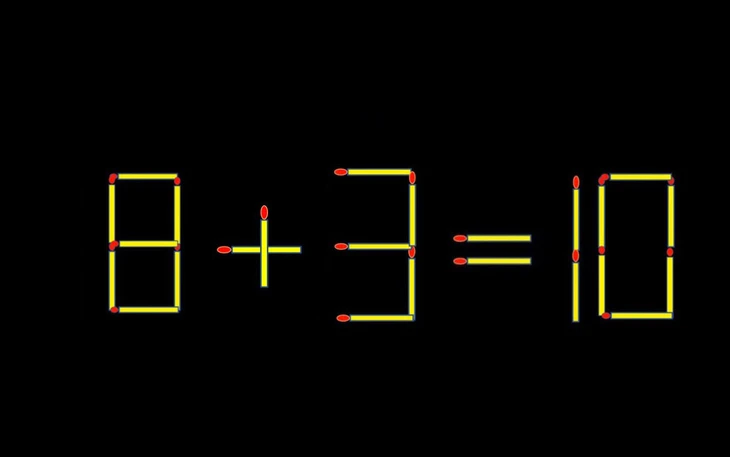 Thử tài IQ: Di chuyển một que diêm để 8-3=3 thành phép tính đúng - Ảnh 7.