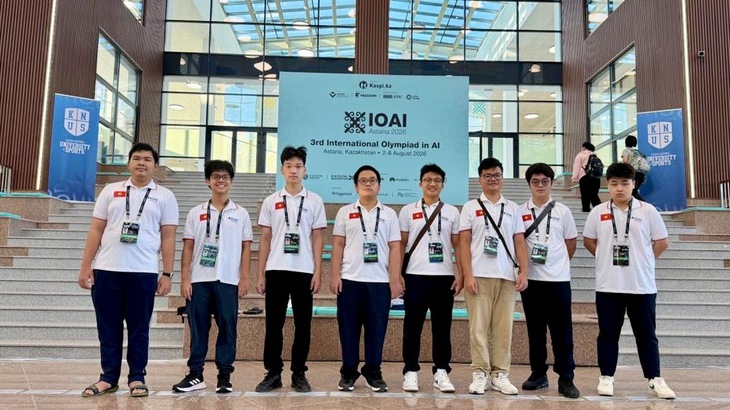 7/8 học sinh Việt Nam đoạt huy chương Olympic Trí tuệ nhân tạo quốc tế - Ảnh 1.