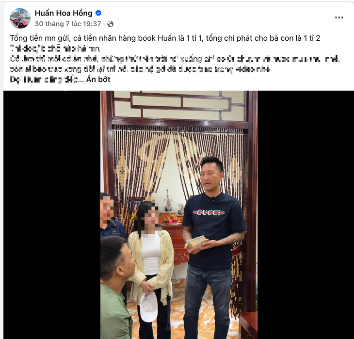 Xã vùng lũ quét ở Lai Châu không tiếp nhận tiền từ thiện của Huấn Hoa Hồng, chỉ trao 24 téc nước - Ảnh 1.