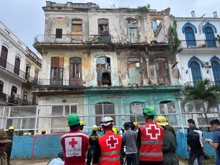 Sập công trình tại Cuba, nhiều người thương vong - Ảnh 1.