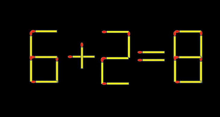 Thử tài IQ: Di chuyển một que diêm để 6+3=8 thành phép tính đúng - Ảnh 1.