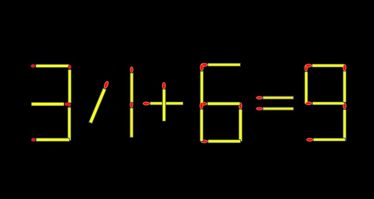 Thử tài IQ: Di chuyển một que diêm để 31+6=8 thành phép tính đúng - Ảnh 1.