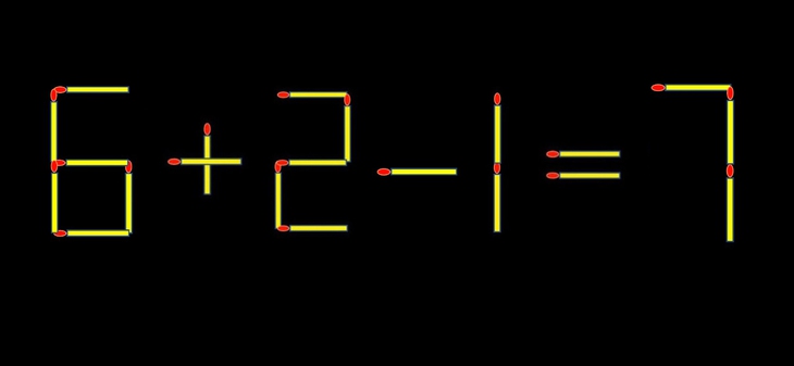 Thử tài IQ: Di chuyển một que diêm để 8+21=7 thành phép tính đúng - Ảnh 1.