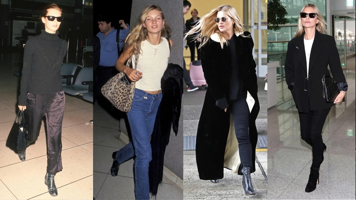 Những bộ cánh sân bay của Kate Moss là “masterclass” về phong cách—6 gợi ý cho mọi chuyến đi - Ảnh 1.