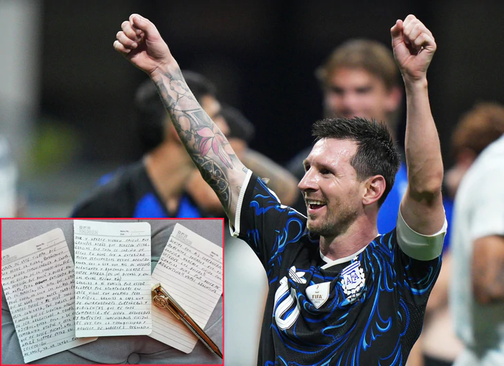 Chuyên gia giám định ‘đọc’ điều Messi che dấu qua nét chữ của bức thư tay - Ảnh 1.