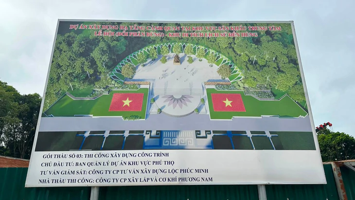Sắp khánh thành tượng đài 'Bác Hồ với ngày hội non sông' ở Đền Hùng - Ảnh 1.