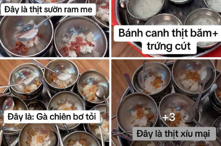Trường mầm non ở Khánh Hòa có suất ăn quá ít - Ảnh 1.