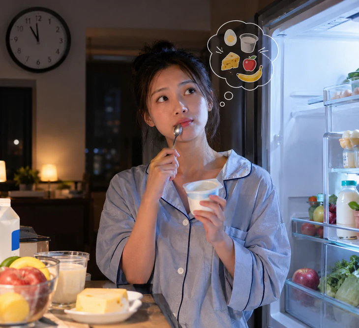 Nửa đêm đói bụng, nên ăn không và ăn gì? - Ảnh 1.
