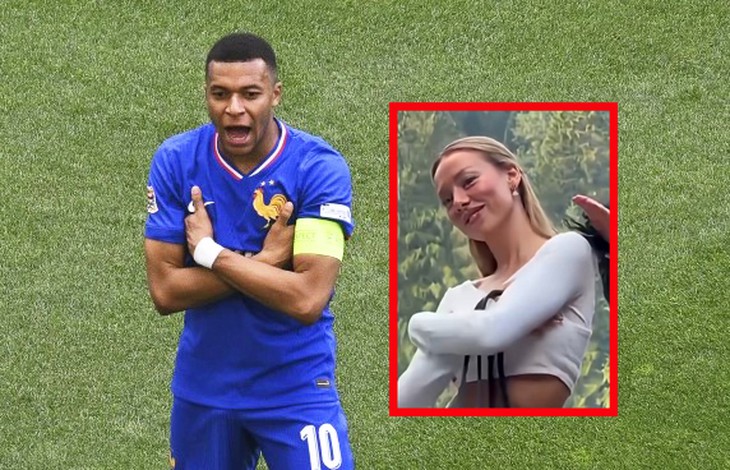 Ester Exposito mang màn ăn mừng của Mbappe lên thảm đỏ - Ảnh 1.