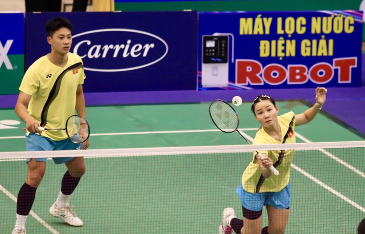 Đôi nam nữ của Việt Nam thắng 'sốc' hạt giống số 3 tại Vietnam Open - Ảnh 3.