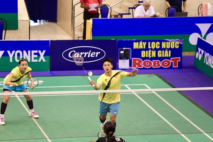 Đôi nam nữ của Việt Nam thắng 'sốc' hạt giống số 3 tại Vietnam Open - Ảnh 1.