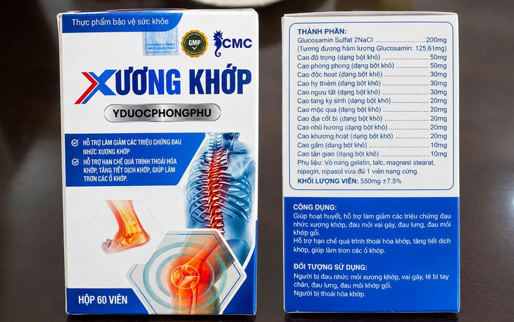 Thu hồi toàn bộ sản phẩm thực phẩm bảo vệ sức khỏe xương khớp không có chất như công bố - Ảnh 3.
