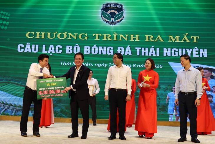 Từ trợ lực ban đầu đến sự chung tay của hơn 30 doanh nghiệp tại CLB Thái Nguyên - Ảnh 3.