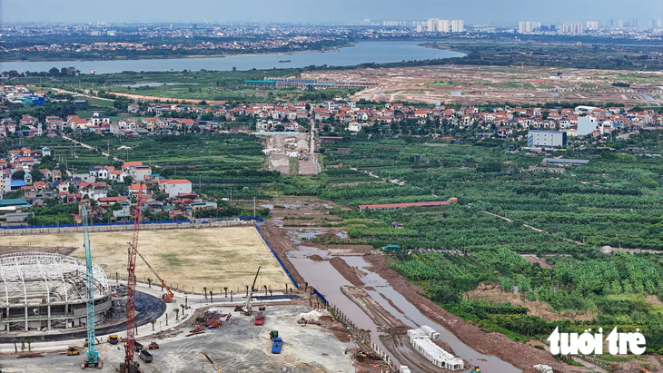 Công trường sân vận động 60.000 chỗ tại Hưng Yên vừa đón Chủ tịch FIFA tới thăm, chuẩn bị lắp mái vòm hơn 8.500 tấn - Ảnh 21.