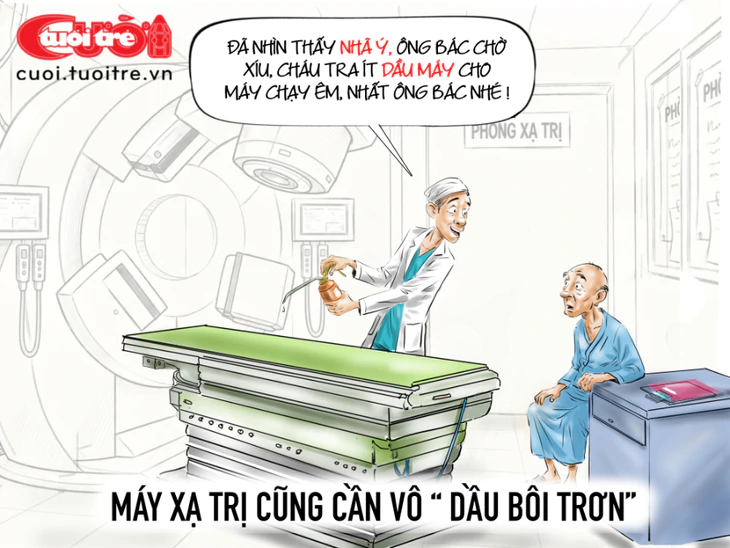 Máy xạ trị cũng cần 'dầu bôi trơn'? - Ảnh 1.