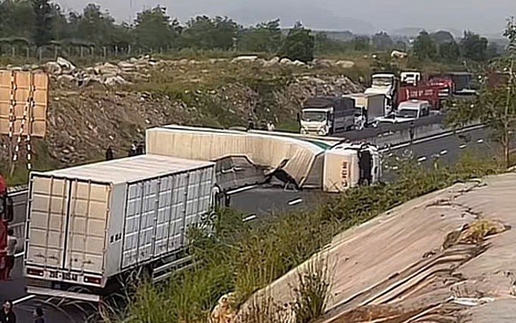 Cao tốc Cam Lộ - La Sơn thông xe trở lại vào ban ngày - Ảnh 3.