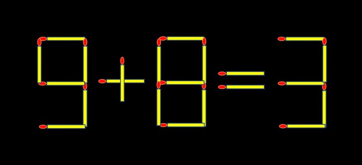Thử tài IQ: Di chuyển một que diêm để 9-8=14 thành phép tính đúng - Ảnh 2.